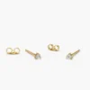 925 Sterling Silver Mini Diamond Studs with minimalist design