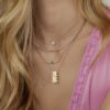 925 Sterling Silver Mini Prong Diamond Tennis Necklace - Image 2
