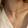 925 Sterling Silver Mini Prong Diamond Tennis Necklace - Image 4