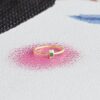 925 Sterling Silver Minimalist Emerald Promise Ring - Image 6