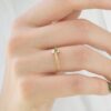925 Sterling Silver Minimalist Emerald Promise Ring - Image 7