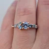 925 Sterling Silver ring with thick gold plating