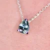 925 Sterling Silver Montana Sapphire Necklace