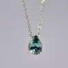 925 Sterling Silver Montana Sapphire Necklace - Image 2