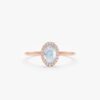 925 Sterling Silver Moonstone and Diamond Engagement Ring - Image 5