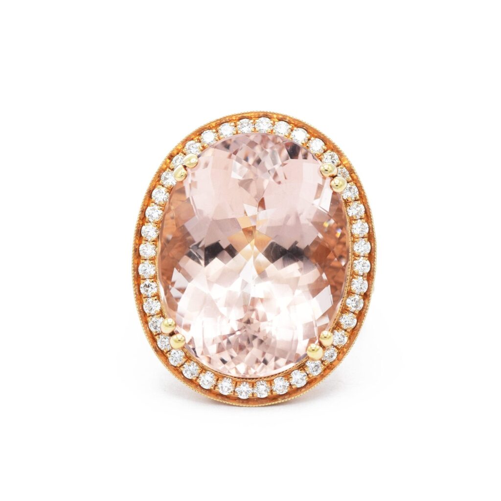 925 Sterling Silver Morganite Ring