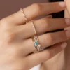 925 Sterling Silver Morse Code Love Ring - Image 3