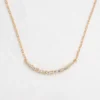 925 Sterling Silver Morse Code Necklace with subtle refined arrangement