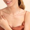 925 Sterling Silver Multi Blue Sapphire Station Necklace - Image 4
