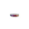 925 Sterling Silver Multi Color Sapphire and Diamond Ring