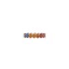925 Sterling Silver Multi Color Sapphire Band with slim polished profile