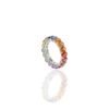 Elegant ring with vibrant sapphire colours and a slim band design