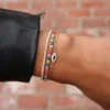925 Sterling Silver Multi color tennis bracelet - Image 3