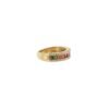925 Sterling Silver Multi Colored Sapphire and Diamond Band - Image 5