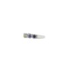 Colourful gemstone ring in thick gold-plated sterling silver