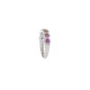 Sterling silver ring featuring bright sapphires and refined sparkle