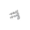 925 Sterling Silver Multi Diamond Shape Spaced Bezel Wrap Ring - Image 2