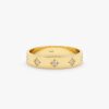 925 Sterling Silver Multi Diamond Starburst Band
