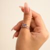 925 Sterling Silver Multi Gemstone Butterfly Ring - Image 3