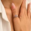 925 Sterling Silver Multi Gemstone Butterfly Ring - Image 5