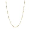 925 Sterling Silver Multi Mother of Pearl Rectangle Necklace