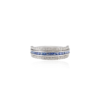 925 Sterling Silver Multi Sapphire Diamond Convertible Magic Ring - Image 3