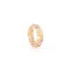 925 Sterling Silver Multi Sapphire Double Eternity Band - Image 3