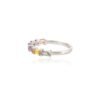 Half eternity band with seven 4 x 2 mm stones