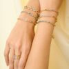 925 Sterling Silver Multi Sapphire Tennis Bracelet - Image 6