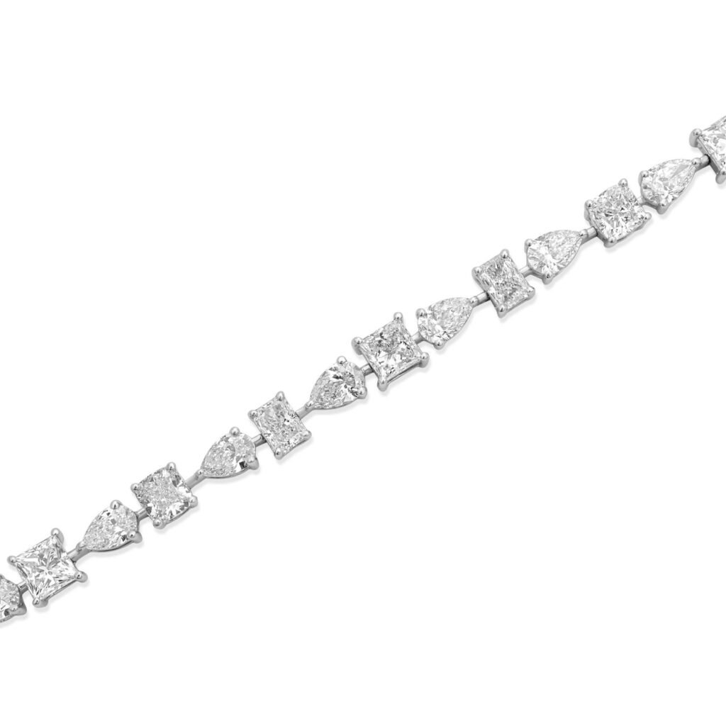 925 Sterling Silver Multi Shape Bracelet