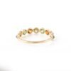 925 Sterling Silver Multi Tourmaline Half Eternity Band - Image 5