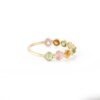 925 Sterling Silver Multi Tourmaline Half Eternity Band - Image 6
