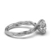 925 Sterling Silver Nature Inspired Diamond Engagement Ring - Image 4