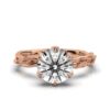 925 Sterling Silver Nature Inspired Diamond Engagement Ring - Image 7