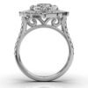 925 Sterling Silver Nature Inspired Diamond Ring - Image 9