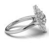 925 Sterling Silver Nature Inspired Diamond Ring - Image 8