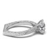 925 sterling silver engagement ring with 1.9 mm band height
