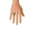 925 Sterling Silver ring with 2.67 carats of CZ stones