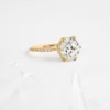 925 Sterling Silver Nova Ring, Round Cut Diamond Engagement Ring - Image 7