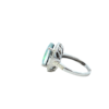 925 Sterling Silver Opal and Diamond Ring - Image 3