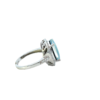 925 Sterling Silver Opal and Diamond Ring - Image 4