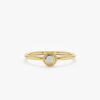 925 Sterling Silver Opal Art Deco Ring