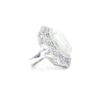 925 Sterling Silver Opal Center Ring with Diamonds - Image 2
