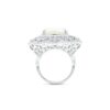 925 Sterling Silver Opal Center Ring with Diamonds - Image 3