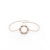 Minimal bracelet featuring a delicate open circle design