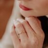 Open-ended ring with delicate diamond detailing