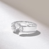925 Sterling Silver Open Diamond Wedding Band - Image 5