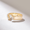 925 Sterling Silver Open Diamond Wedding Band - Image 6