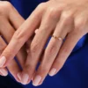 925 Sterling Silver Open Diamond Wedding Ring Adjustable Diamond Ring for Women