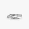 925 Sterling Silver Open Diamond Wrap Around Ring - Image 2